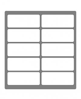 Self Adhesive Label 40mm X 100mm [White]